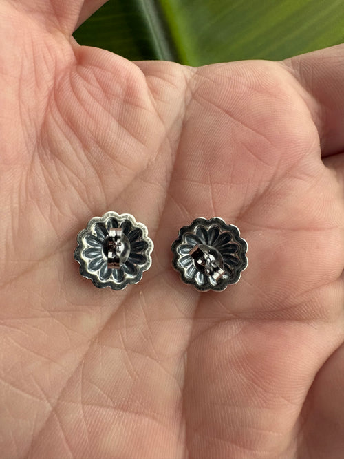 Concho Stud Earrings