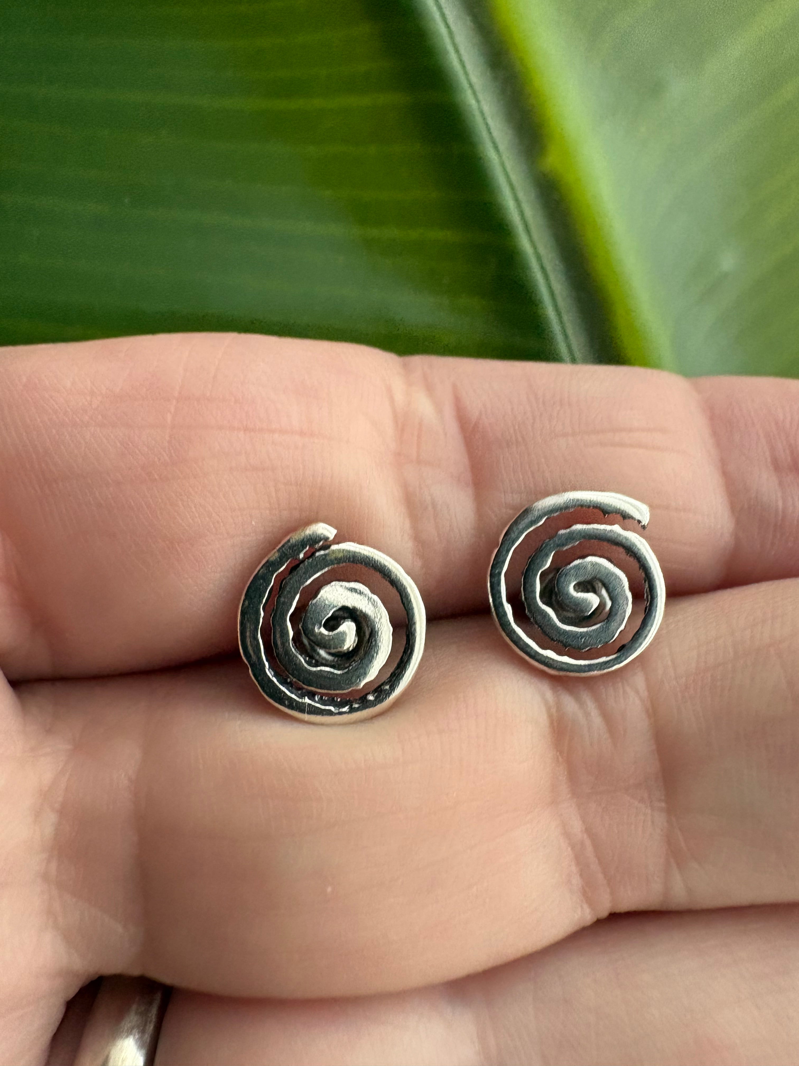 Swirl Stud Earrings