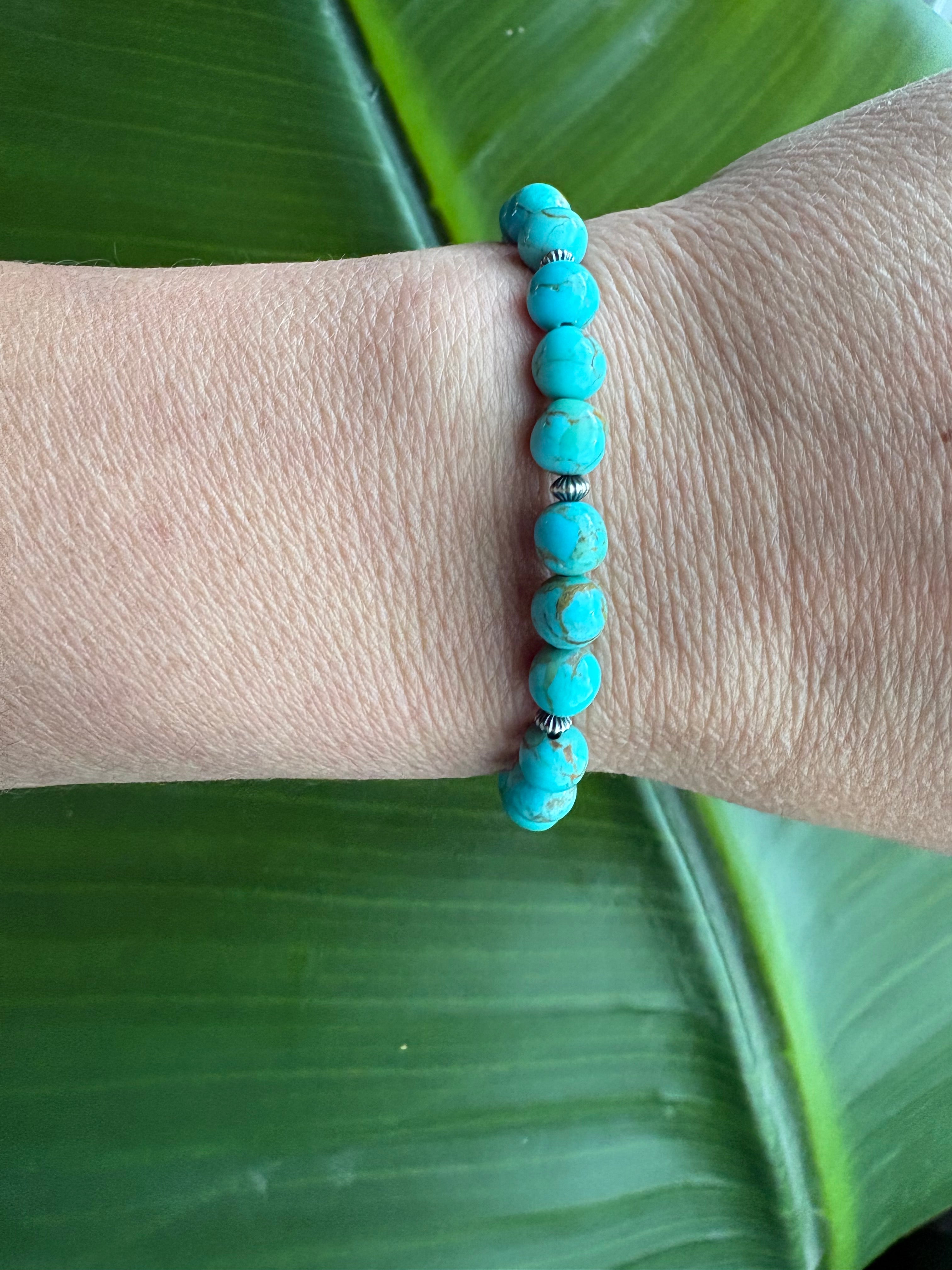 Kingman Round & Saucer Bracelet