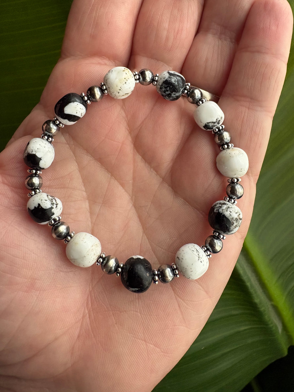 White Buffalo Round Prissy Bracelet