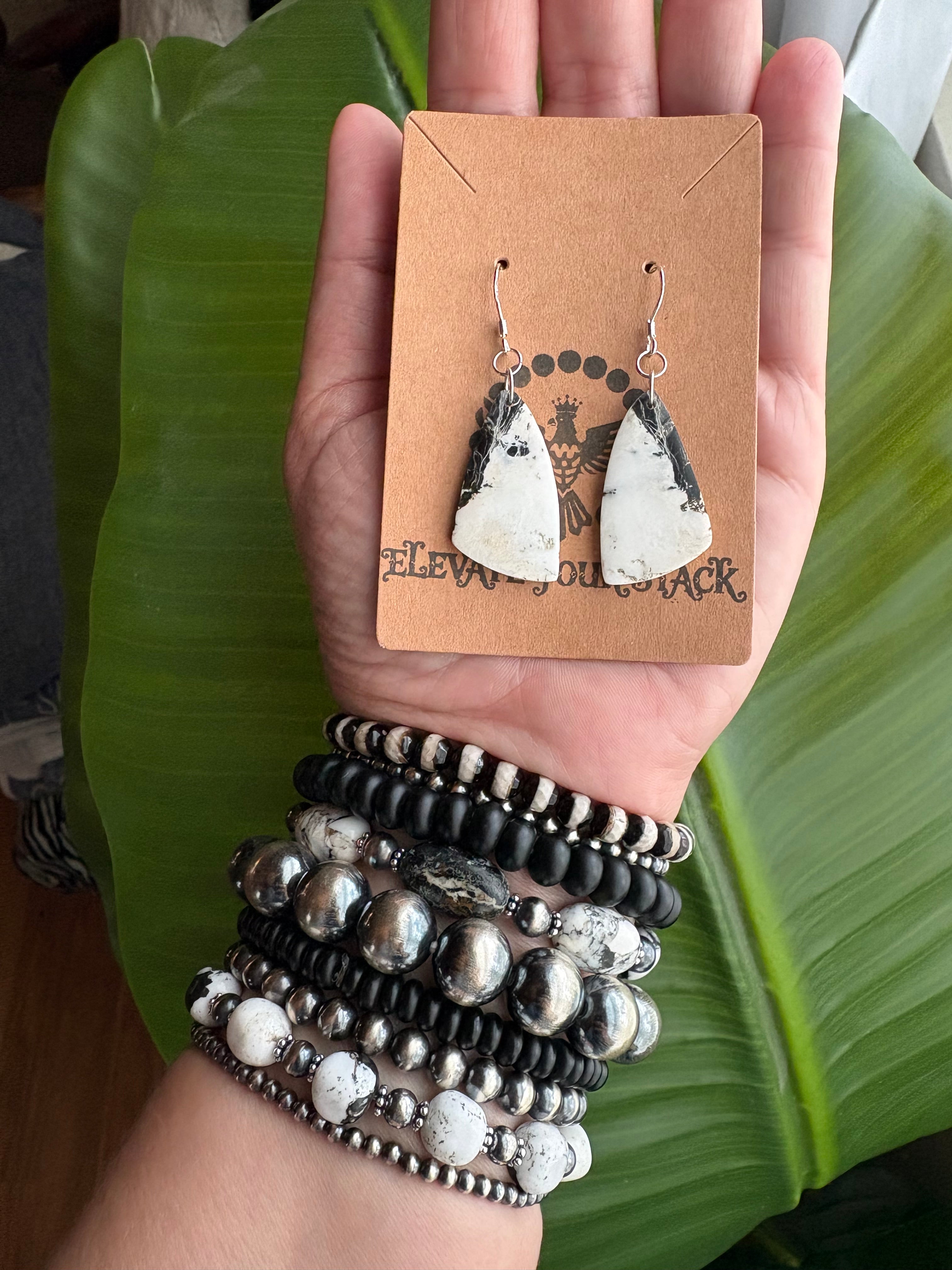 White Buffalo Round Prissy Bracelet