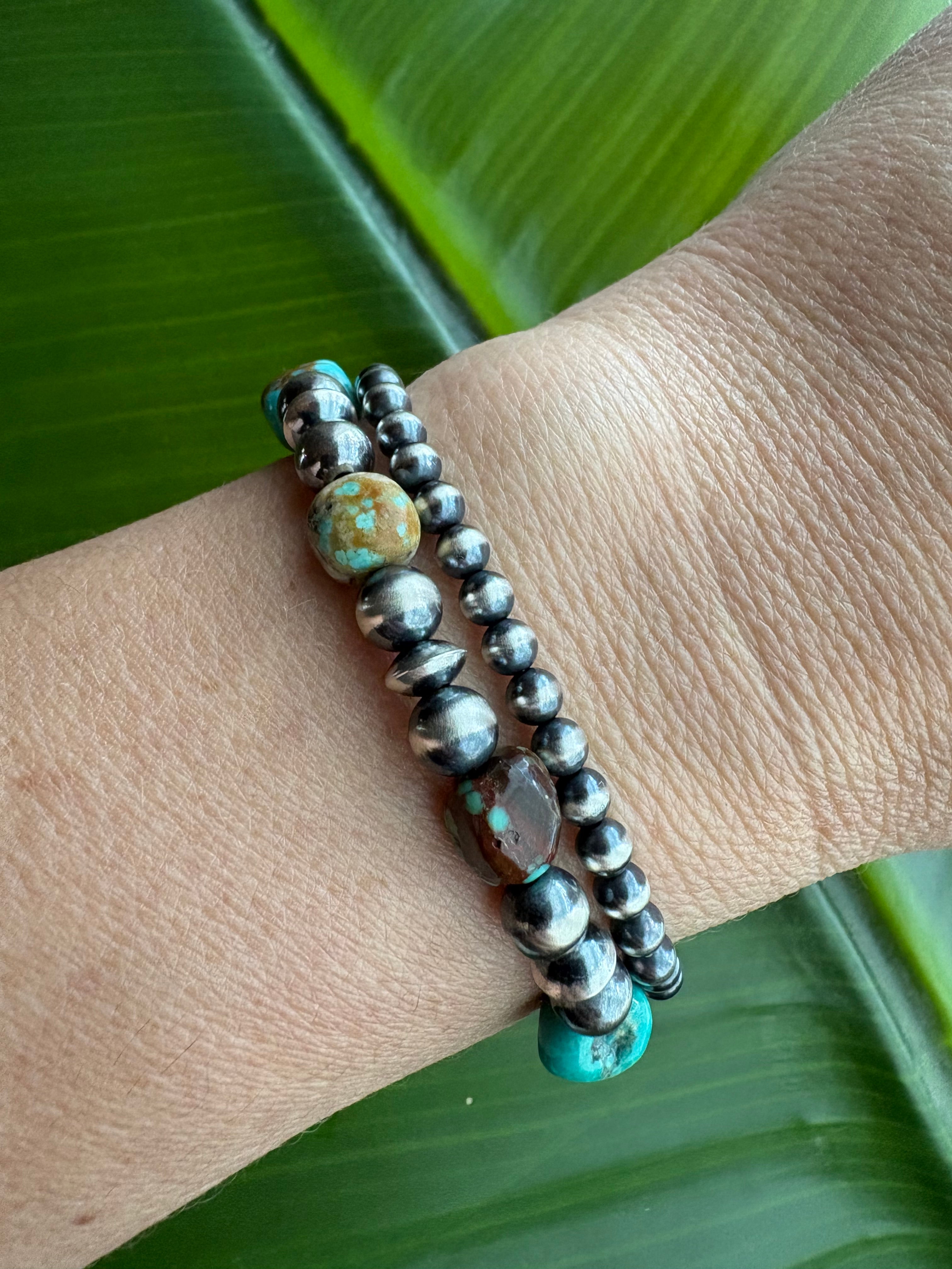 Mine 8 Pearls & Saucers Bracelet
