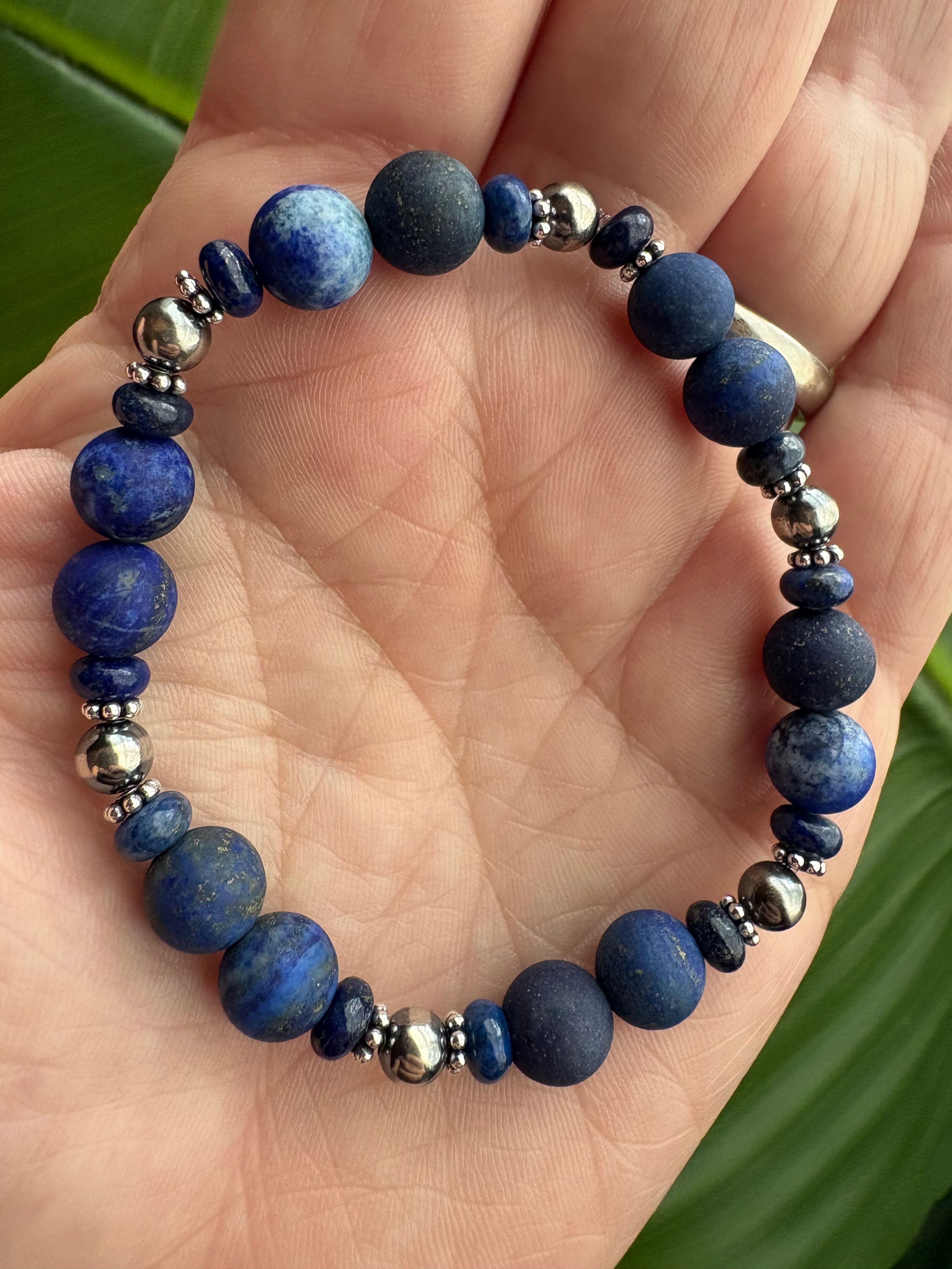 Blue Lapis Matte Prissy Bracelet