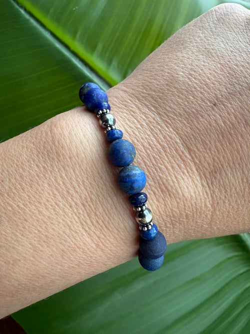 Blue Lapis Matte Prissy Bracelet