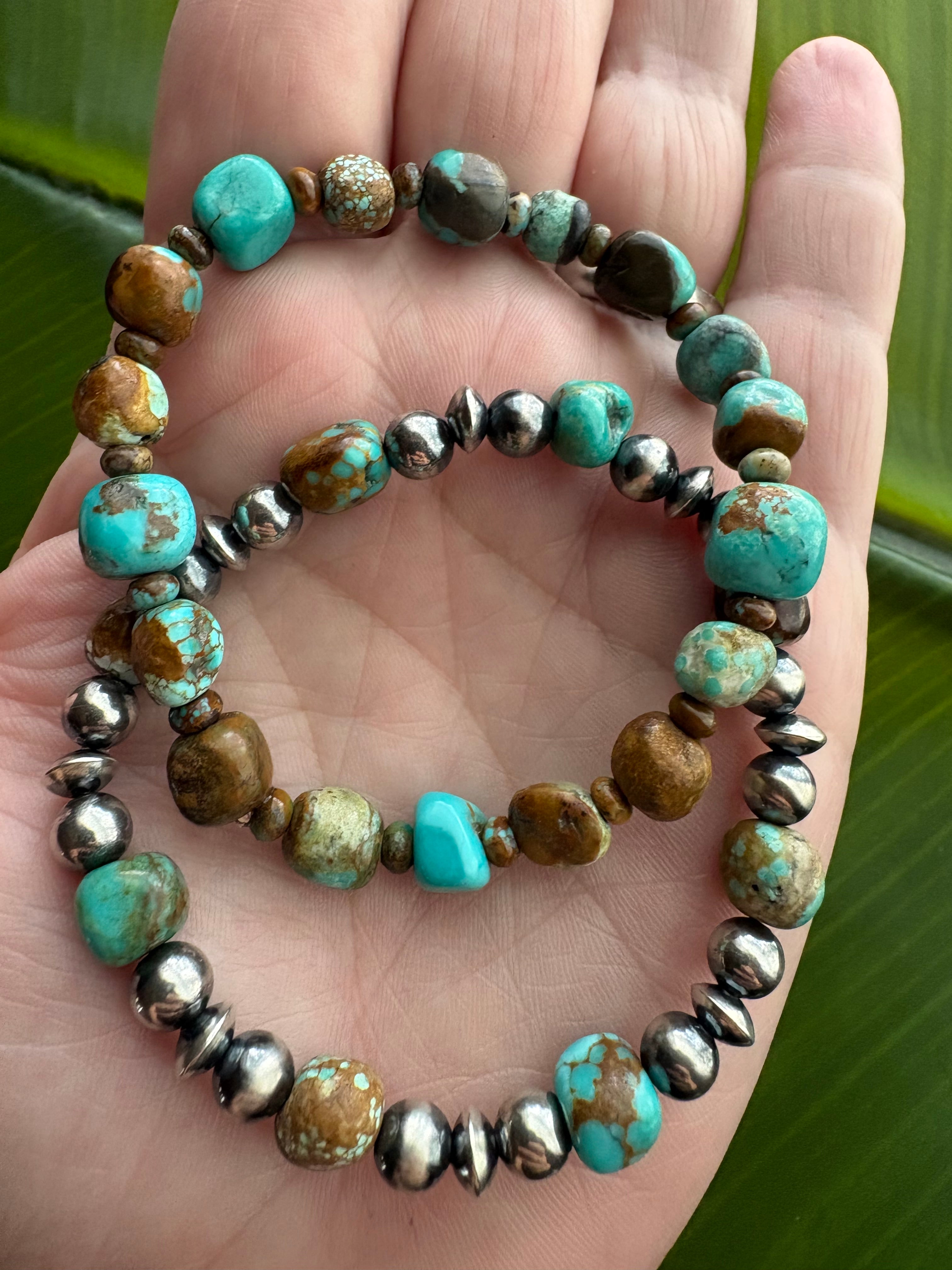 Mine 8 Pearls & Saucers Bracelet