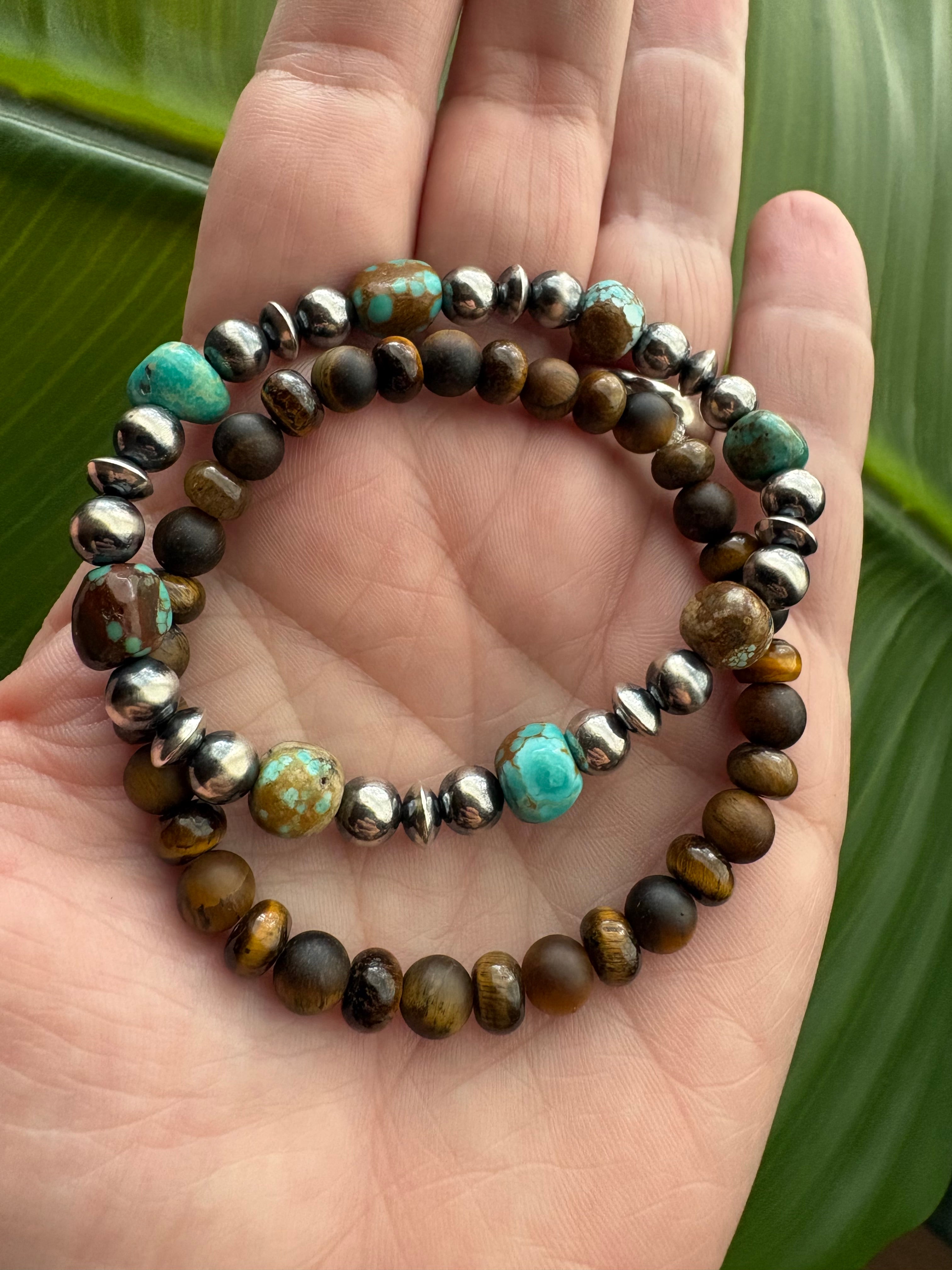 Mine 8 Pearls & Saucers Bracelet