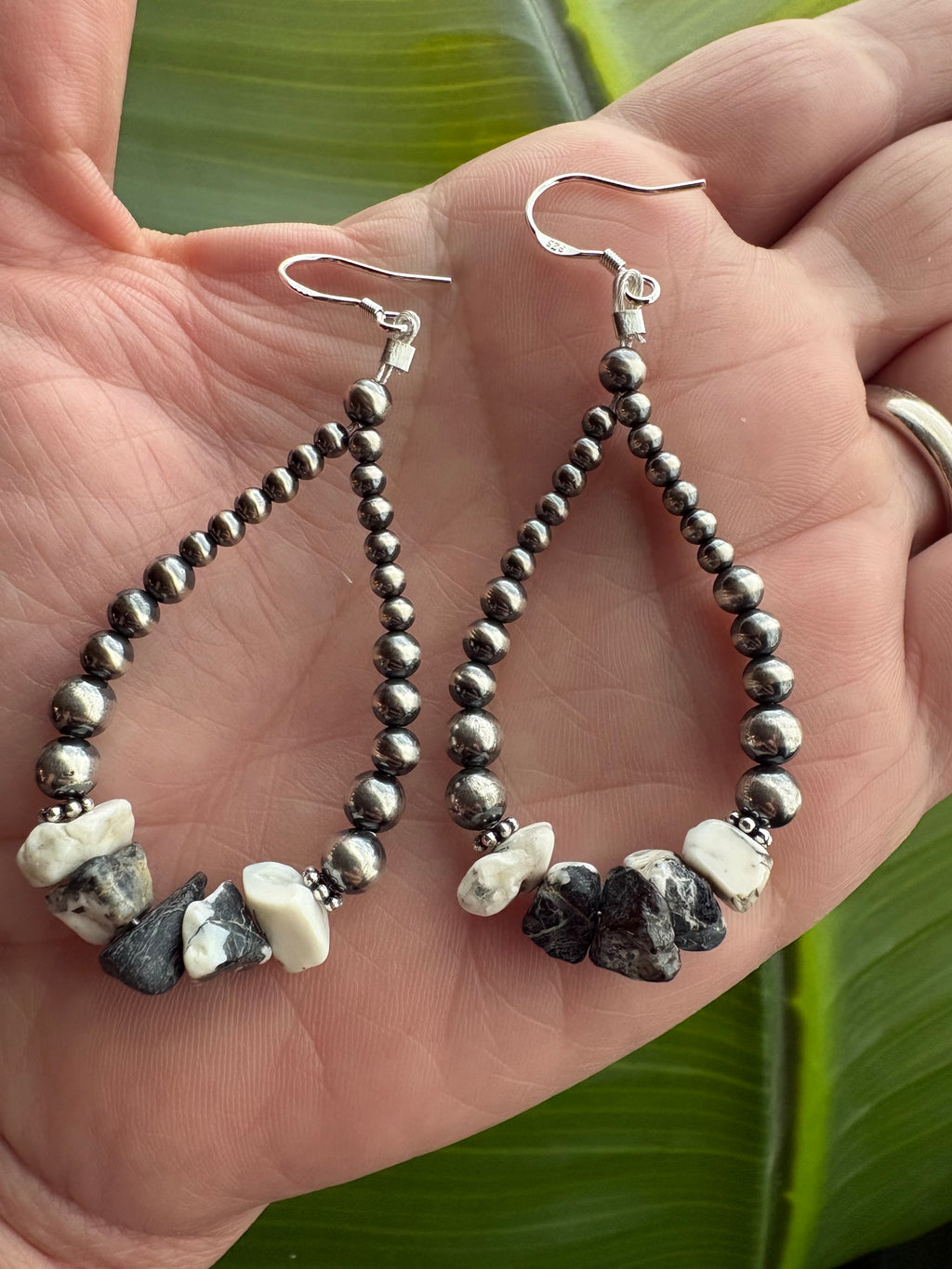 White Buffalo Chip Prissy Earrings