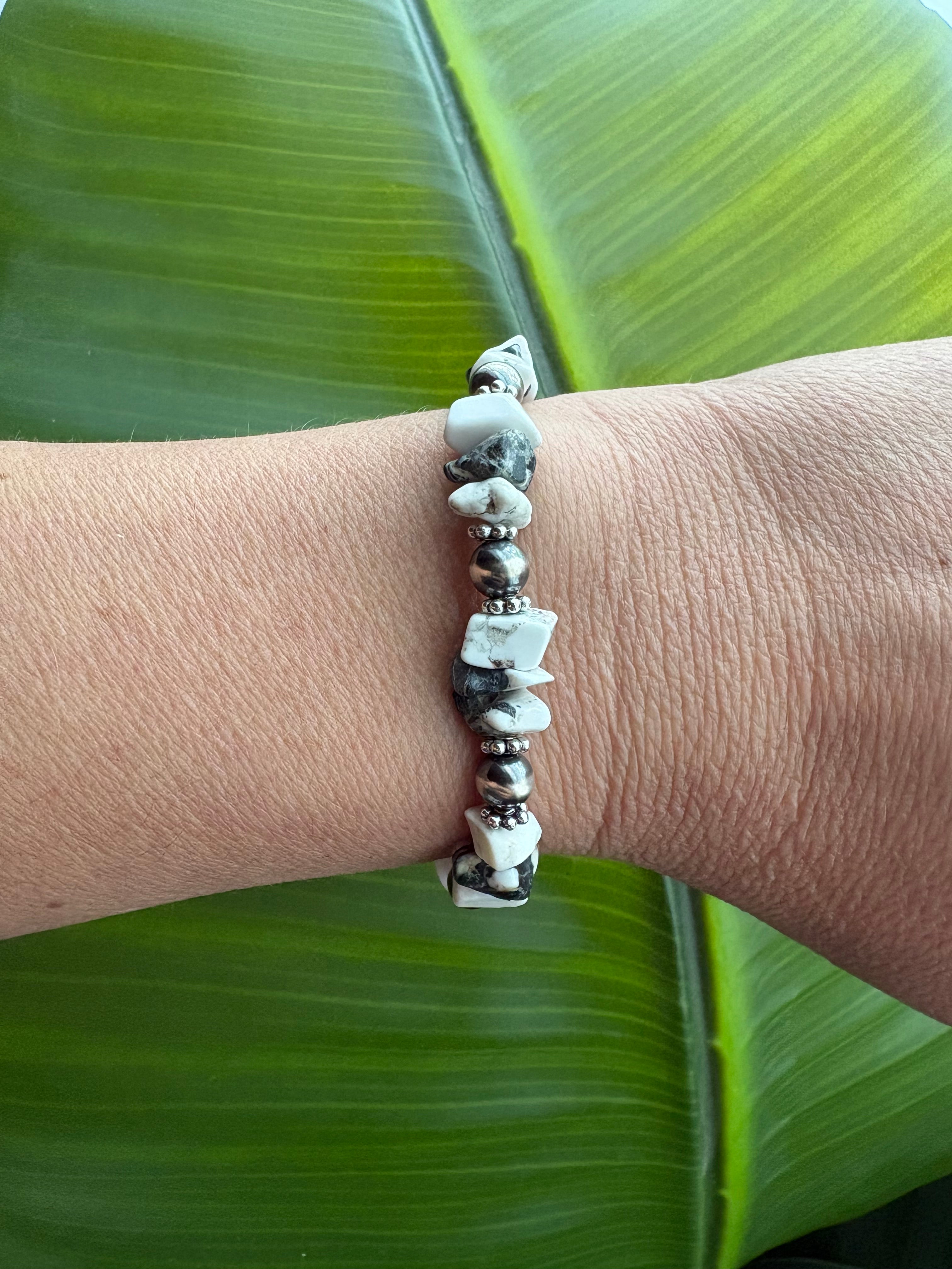 White Buffalo Chunky Prissy Bracelet