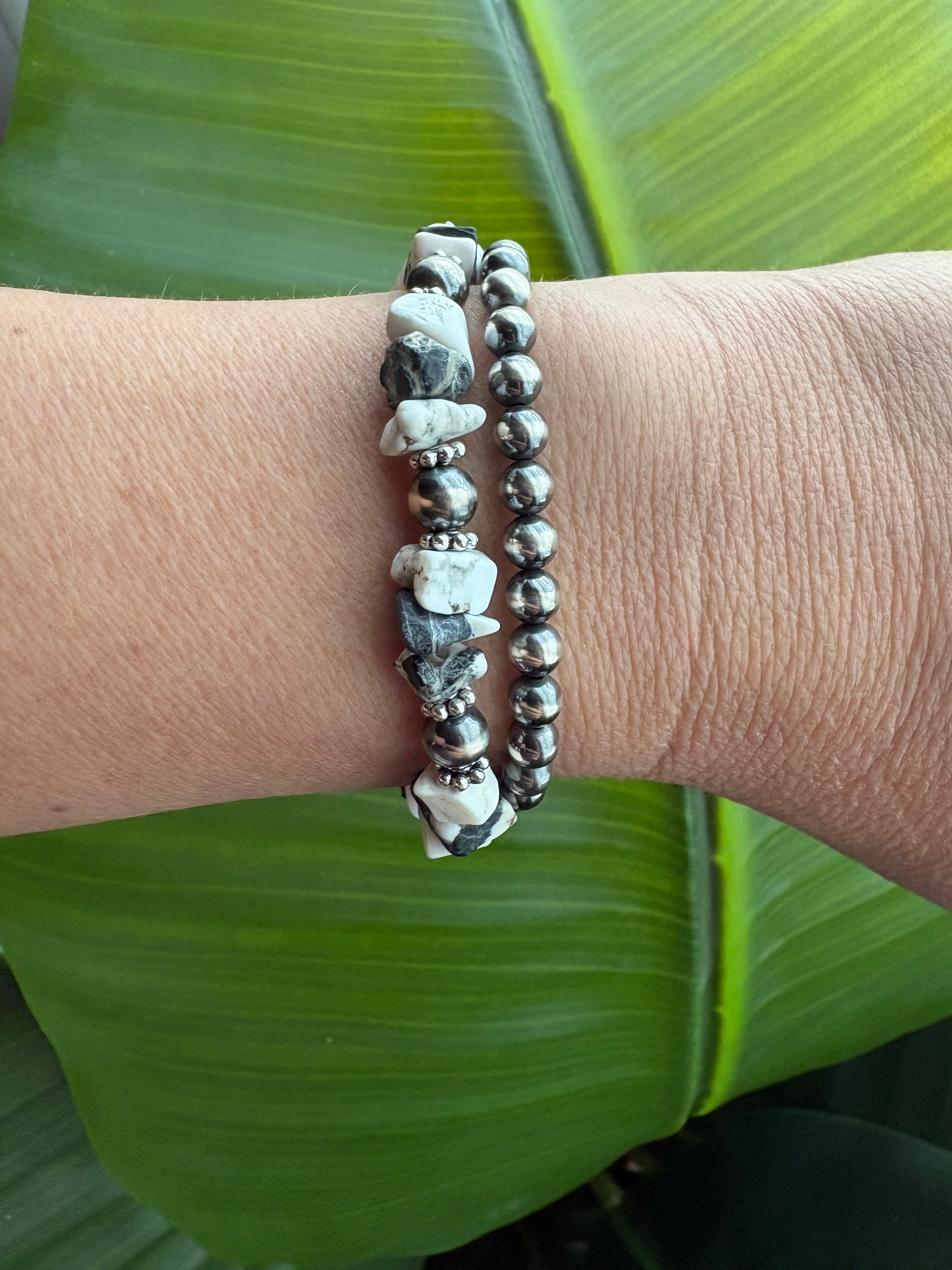 White Buffalo Chunky Prissy Bracelet
