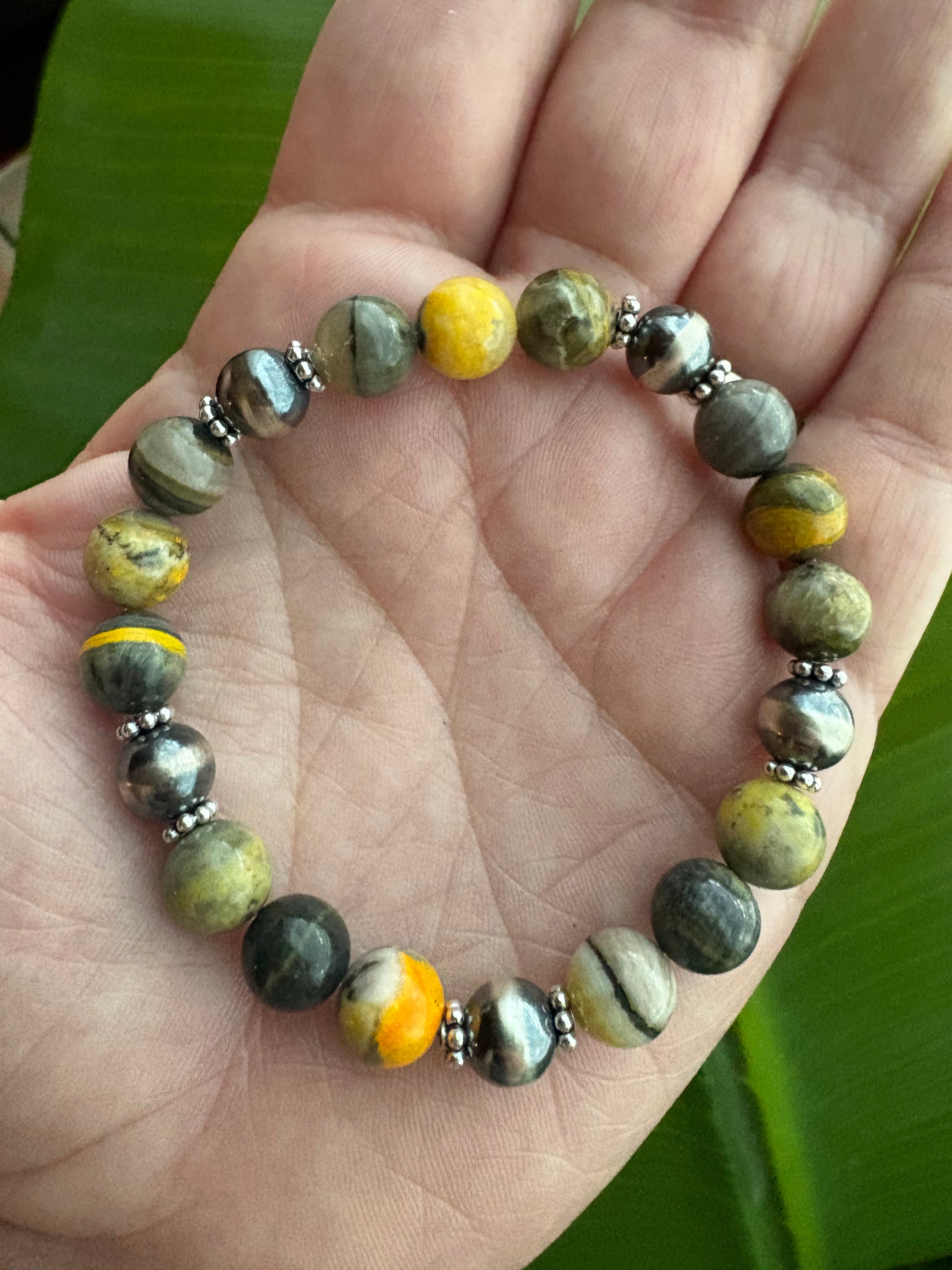 Bumblebee Jasper Chunky Prissy Bracelet